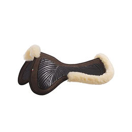 Acavallo Close Contact doppelseitige Gel-Schabracke mit Lammfellkante für Pferde Größe 3 Naturfarben – Bild 1 von 2