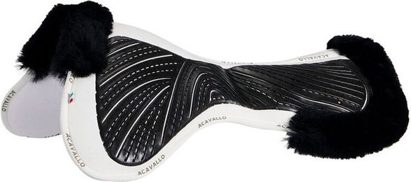 Acavallo Close Contact Gel und Memory Foam Half Pad mit Lammfell für Pferde – Bild 1 von 2