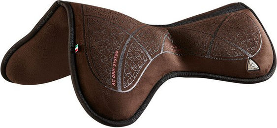 Acavallo Close Contact Grip System Memory Foam Half Pad für Pferde Schwarz Silber Größe L – Bild 1 von 5