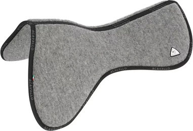 Acavallo Close Contact Memory Foam Half Pad aus Virgin Woolmark für Pferde Grau Größe M – Bild 1 von 4