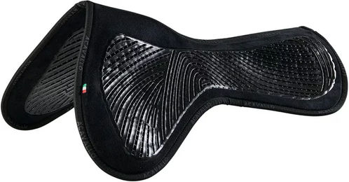 Acavallo Close Contact Twin Sided Gel Pad Pferdeschoner mit Memory Foam in Schwarz Größe L – Bild 1 von 6