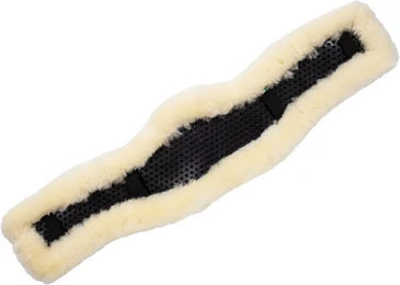 Acavallo Contour Classic Gel Kurzgurt-Schoner mit Lammfell in Beige Größe M – Bild 1 von 2