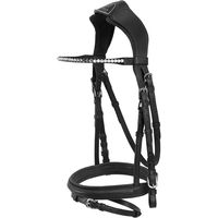 Produktbild von Acavallo Cupido Anatomische Leder Trense für Vollblut in Schwarz