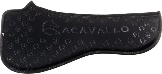 Acavallo Dressur-Halfpad aus Lycra und Memory Foam mit Bambusfasern in Schwarz – Bild 1 von 3
