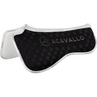 Produktbild von Acavallo Dressur-Halfpad mit Memory Foam und Silicon Grip in Schwarz