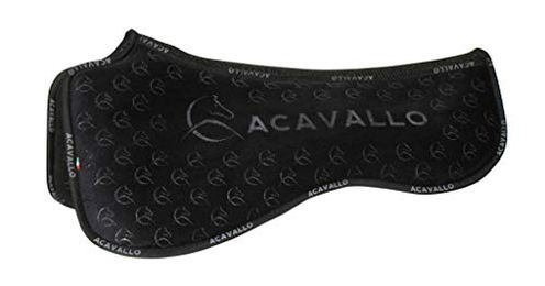 Acavallo Dressur Sattelpad mit Memory Foam und Silicon Grip System in Schwarz – Bild 1 von 4
