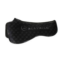 Produktbild von Acavallo Dressur Sattelpad mit Memory Foam und Silicon Grip System in Schwarz