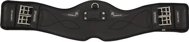 Acavallo Dressurreitgurt Comfort Gel aus Kunststoff in Schwarz – Bild 1 von 2