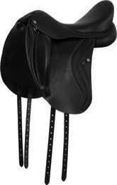 Acavallo Dressursattel für Pferde aus Leder in Schwarz – Bild 1 von 1