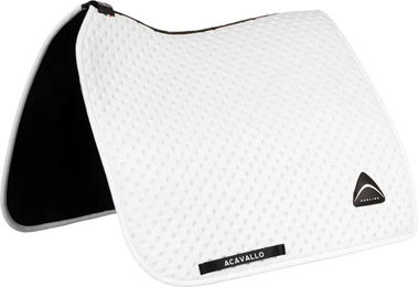 Produktbild von Acavallo Dressursattelunterlage für Pferde mit quadratischer Hinterecke in Weiß