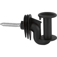 Produktbild von Acavallo Eckisolatoren Band bis 40mm Schwarz Kunststoff 8er Pack