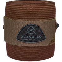 Produktbild von Acavallo Elastic Fleece Gamaschen Braun 2er Set