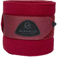 Produktbild von Acavallo Elastische Fleece-Gamaschen für Pferde in Rot 2er-Pack