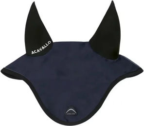 Produktbild von Acavallo Fliegenhaube für Pferde aus Silikon in Blau Grösse Full