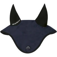 Produktbild von Acavallo Fliegenhaube für Pferde aus Silikon in Blau Grösse Full