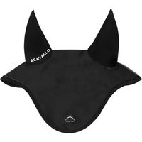 Produktbild von Acavallo Fliegenhaube für Pferde aus Silikon in Schwarz