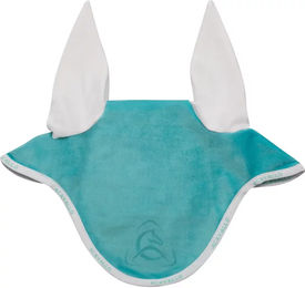 Acavallo Fliegenhaube für Pferde aus Silikon in Transparent Blau Türkis – Bild 1 von 2