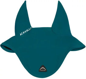 Produktbild von Acavallo Fliegenhaube für Pferde aus Spandex in Blau oder Türkis Full