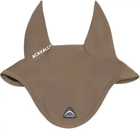 Produktbild von Acavallo Fliegenhaube für Pferde aus Spandex in Braun