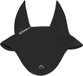 Produktbild von Acavallo Fliegenhaube für Pferde aus Spandex in Schwarz Full