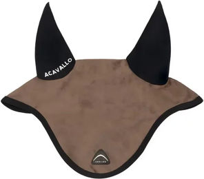 Produktbild von Acavallo Fliegenhaube für Pferde Vollblut Braun mit Silikon