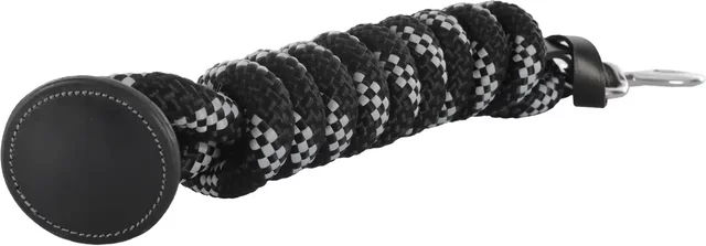 Acavallo Führstrick aus Nylon mit Karabiner in Schwarz – Bild 1 von 3