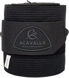 Acavallo Gamaschen aus Fleece in Schwarz 2er Set – Bild 1 von 2