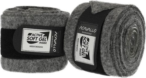 Produktbild von Acavallo Gamaschen aus reiner Schurwolle mit Gel in Grau
