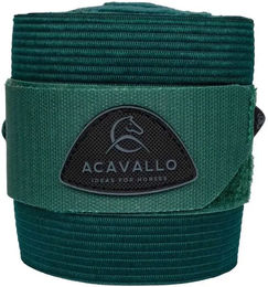 Acavallo Gamaschen mit Gummi in Grün 2er Set für Pferde – Bild 1 von 2