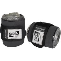 Produktbild von Acavallo Gel Elastic Bandagen Gamaschen für Pferde aus Fleece in Grau oder Schwarz