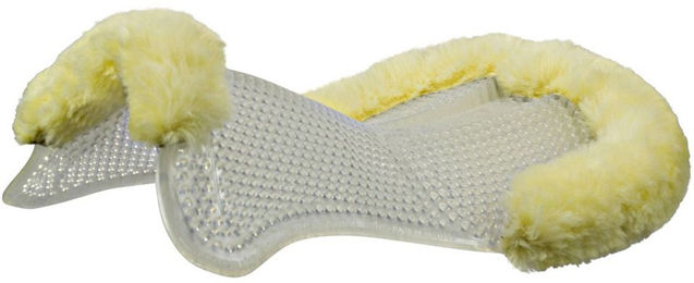 Acavallo Gel Pad AC Back Riser mit Schaffell transparent OneSize – Bild 1 von 2
