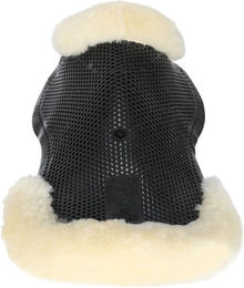Produktbild von Acavallo Gel Pad Cut Out mit Schaffell für Ponys in Schwarz und Natur