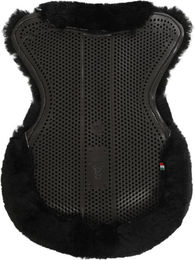 Acavallo Gel Pad Engkontakt mit weißem Schaffell Größe M für Pferde – Bild 1 von 2