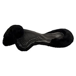 Acavallo Gel Pad Front Riser mit Schaffellunterseite für Pferde Schwarz OneSize – Bild 1 von 3