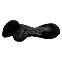 Produktbild von Acavallo Gel Pad Front Riser mit Schaffellunterseite für Pferde Schwarz OneSize