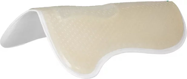 Acavallo Gel Pad Hexa Soft Micropile Sattelpad für Pferde in Weiß/Transparent One Size – Bild 1 von 3