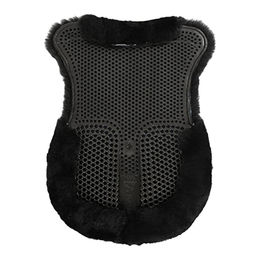 Acavallo Gel Pad mit erhöhtem Heckaufzug und Schaffellunterseite für Pferde Schwarz OneSize – Bild 1 von 4
