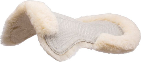 Acavallo Gel-Pad mit Lammfell in Weiß Größe L – Bild 1 von 1