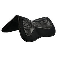 Produktbild von Acavallo Gel Pad Pocket & Memory Foam Half Pad Schwarz Größe L