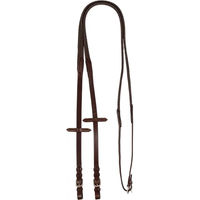 Produktbild von Acavallo Gummizügel für Pferde aus Leder in Schwarz oder Braun mit Silberbeschlag