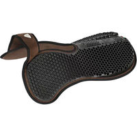 Produktbild von Acavallo Hexa Gel Half Pad und Back Riser für Pferde braun mit Memory Foam