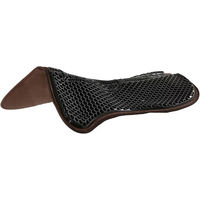 Produktbild von Acavallo Hexa-Soft Gel Pad für Pferde mit Mikrofleece Schwarz M/L