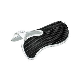Acavallo Hexagon Gel Sattelunterlage mit Memory Foam für Pferde Bianco Weiß – Bild 1 von 3