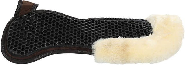 Acavallo Hexagonal Gel Pad mit Memory Foam und Schafsfellrand für Pferde – Bild 1 von 2