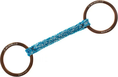 Acavallo Jumpe Alupro Gebiss für Pferde mit 2 Ringen aus Aluminium in Braun mit 13,5 cm Mundstücklänge – Bild 1 von 3