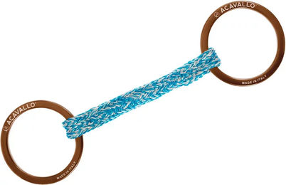 Acavallo Jumpe Alupro Gebiss für Pferde mit 2 Ringen in Bronze mit 12.5 cm Mundstücklänge – Bild 1 von 3