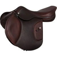Produktbild von Acavallo KC Race 1.6 Professional Springsattel für Pferde aus Leder in Braun 16,5 Zoll