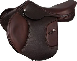 Produktbild von Acavallo KC Race 1.6 Professional Springsattel für Pferde aus Leder in Braun 17 Zoll
