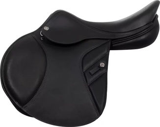 Produktbild von Acavallo Kc Race 2.4 Con Arcione Carbon Komfort-Sattel für Pferde Schwarz 17,5 Zoll