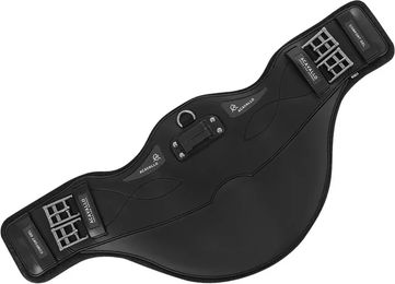 Acavallo Klassischer Vielseitigkeits-Sattelgurt aus Edelstahl in Schwarz 60 cm – Bild 1 von 3